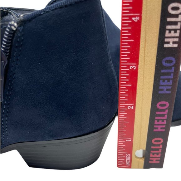 NWT Style & Co Wileyy Ankle Booties Size 6 Navy - Picture 6 of 7